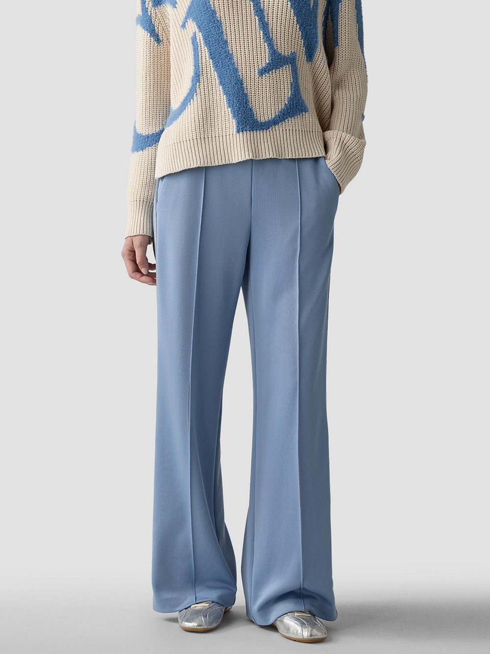 LCMT Hose Damen Viskose blau, 48