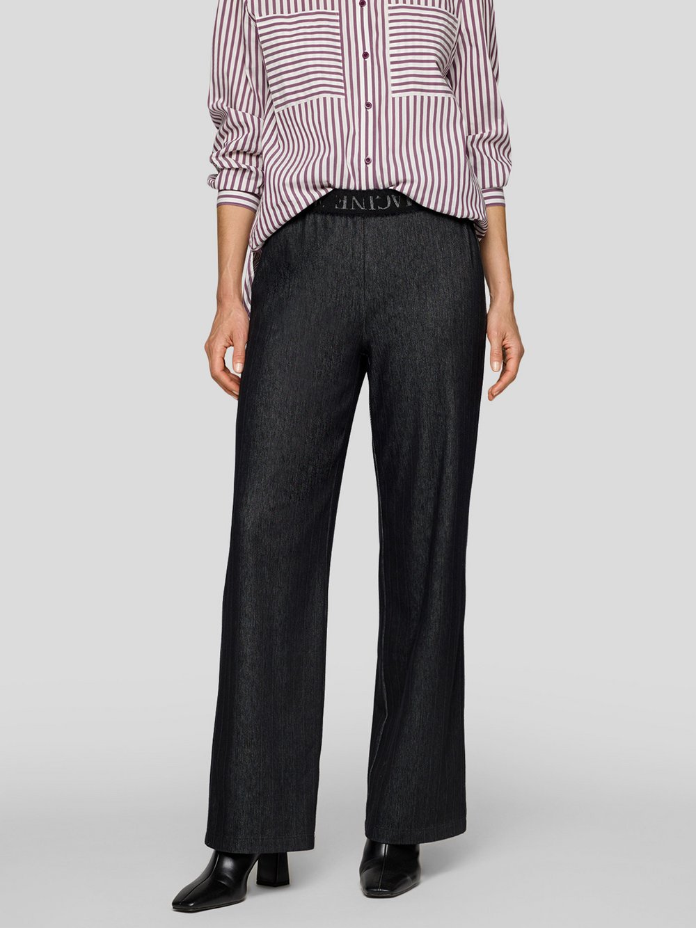 RABE Hose Damen schwarz gestreift, 50