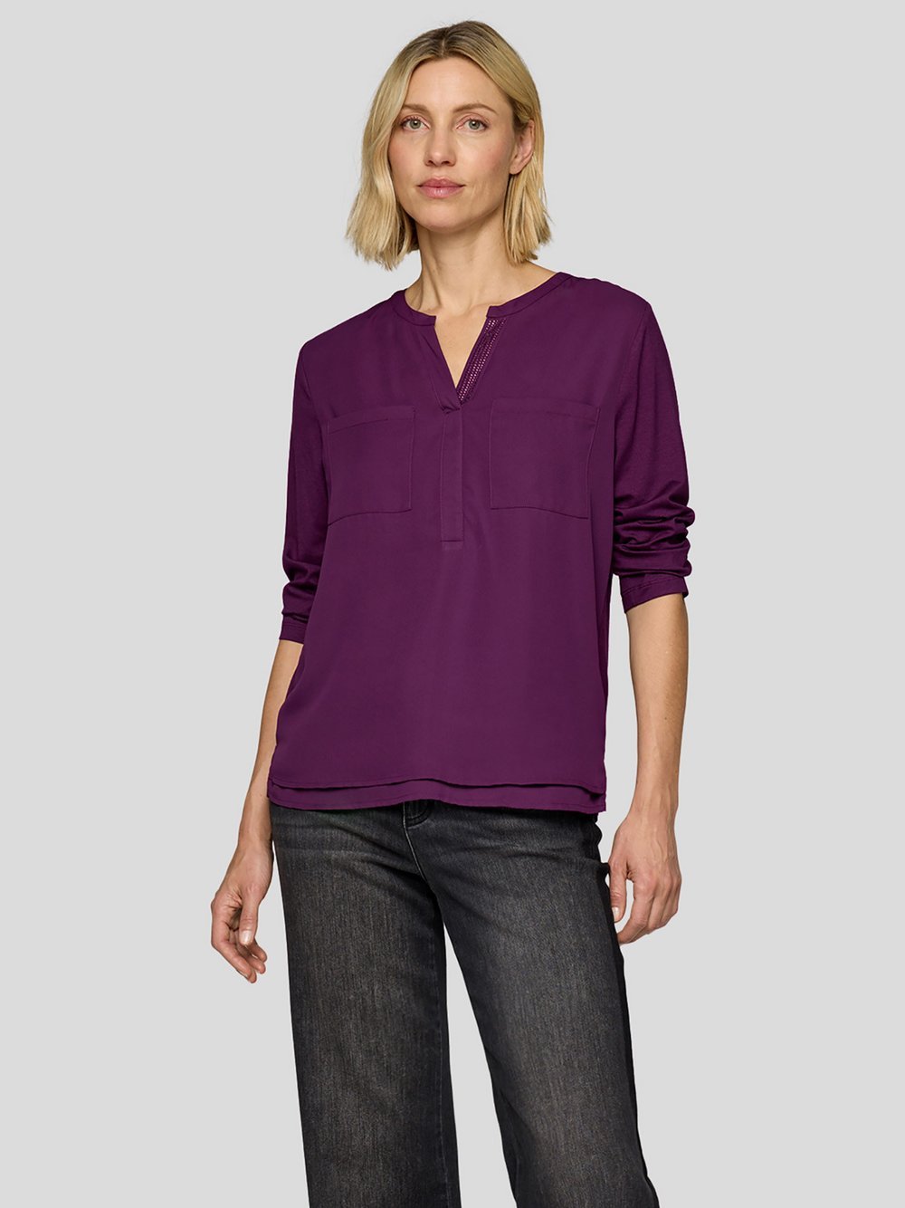 RABE Bluse Damen Viskose lila, 40