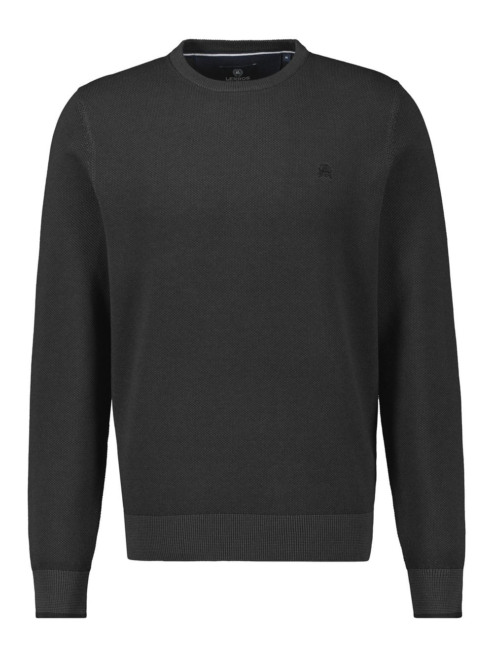LERROS Strickpullover Herren Baumwolle schwarz, 4XL
