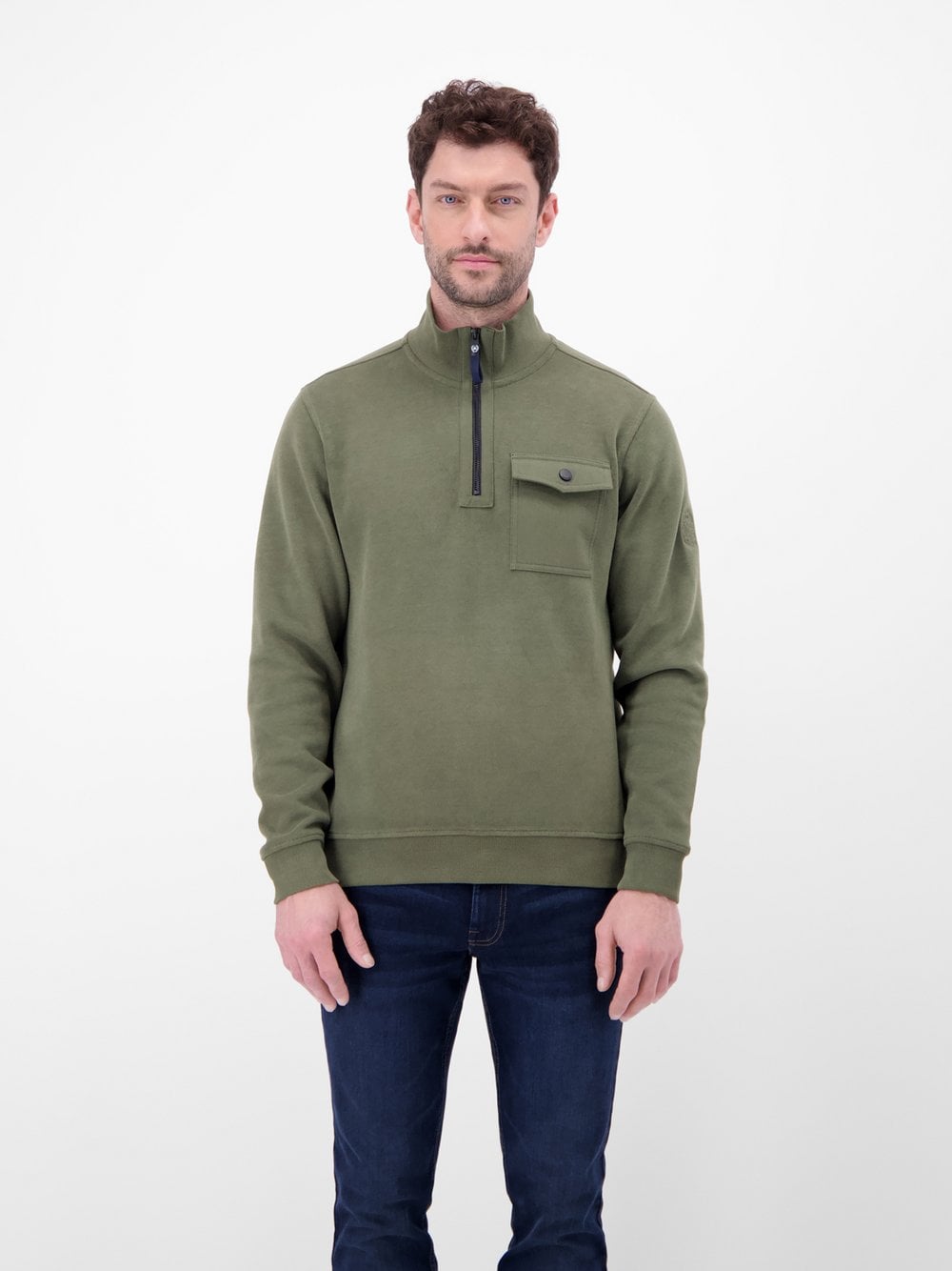 LERROS Troyer Herren Baumwolle grün, XL