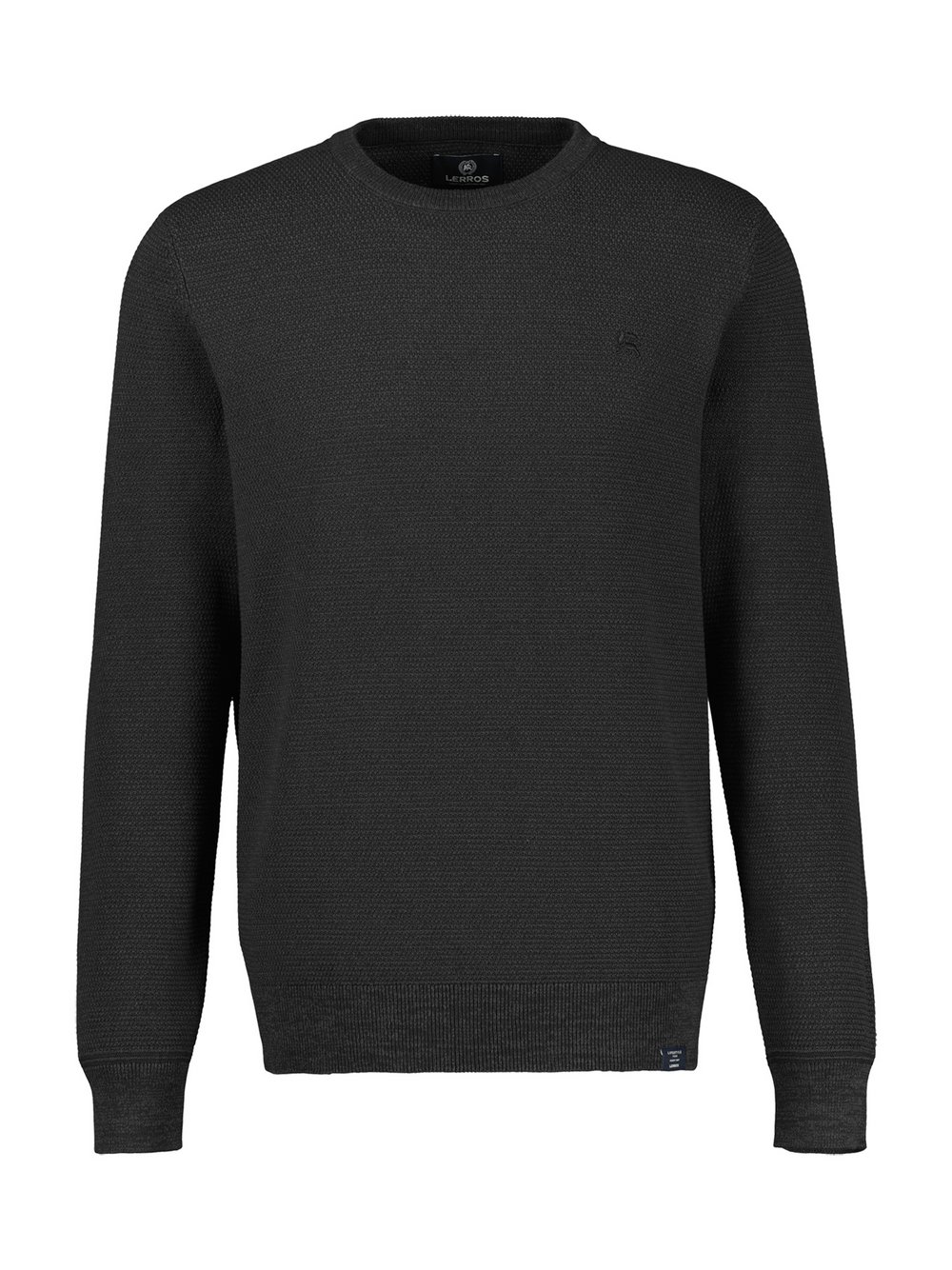LERROS Strickpullover Herren Baumwolle schwarz, L