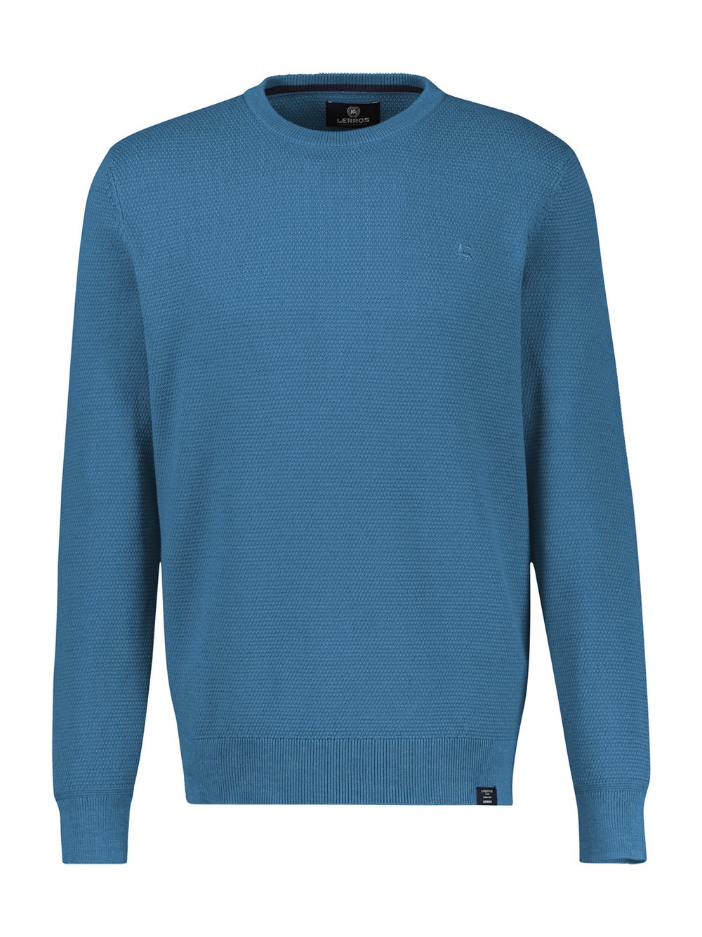 LERROS Strickpullover Herren Baumwolle blau, XXXL