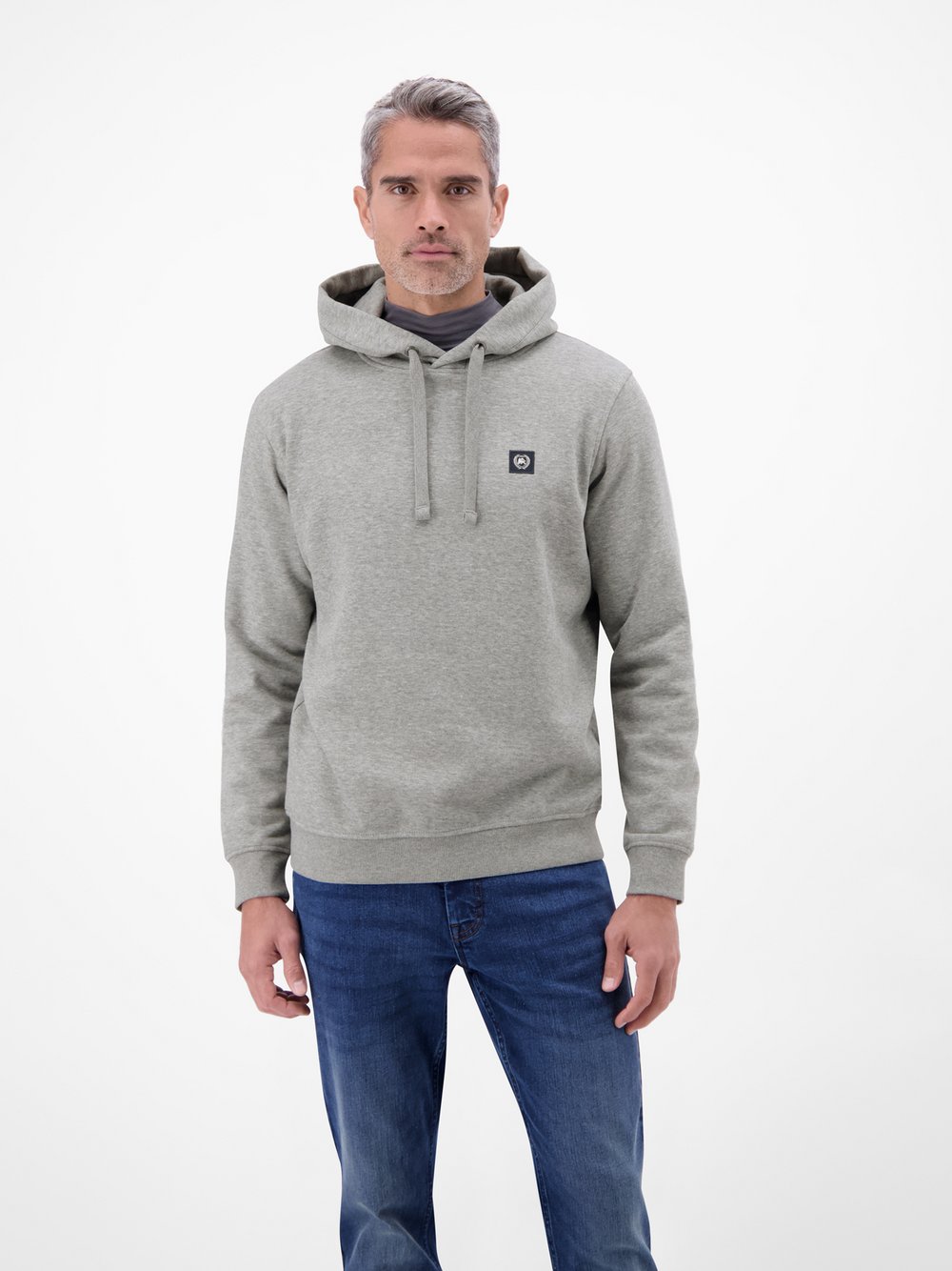 LERROS Hoodie Herren Baumwolle grau, XXXL