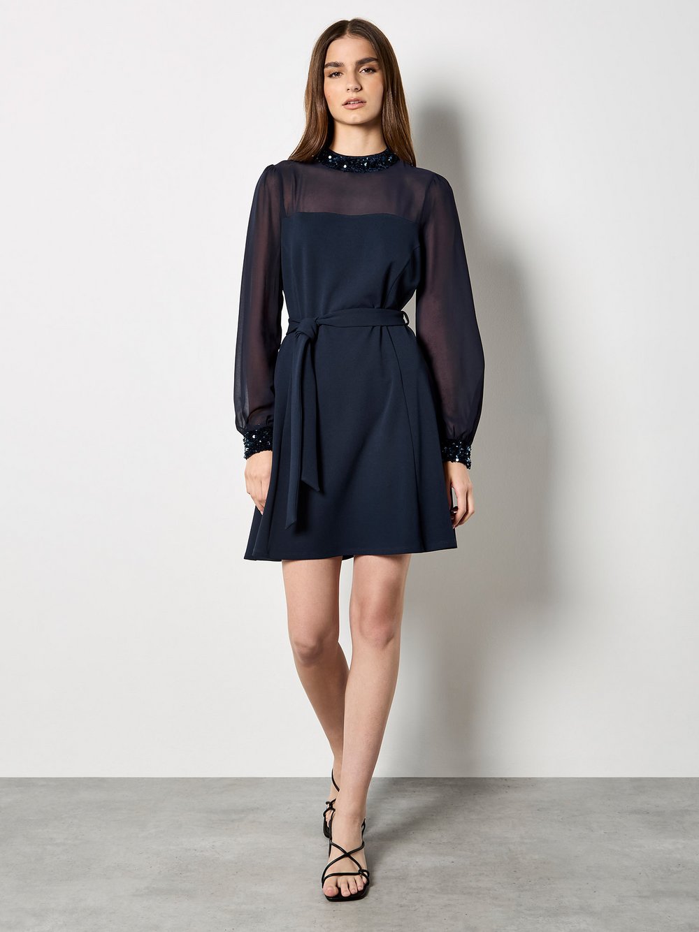 Thumbnail - Apricot Minikleid Damen blau, 38