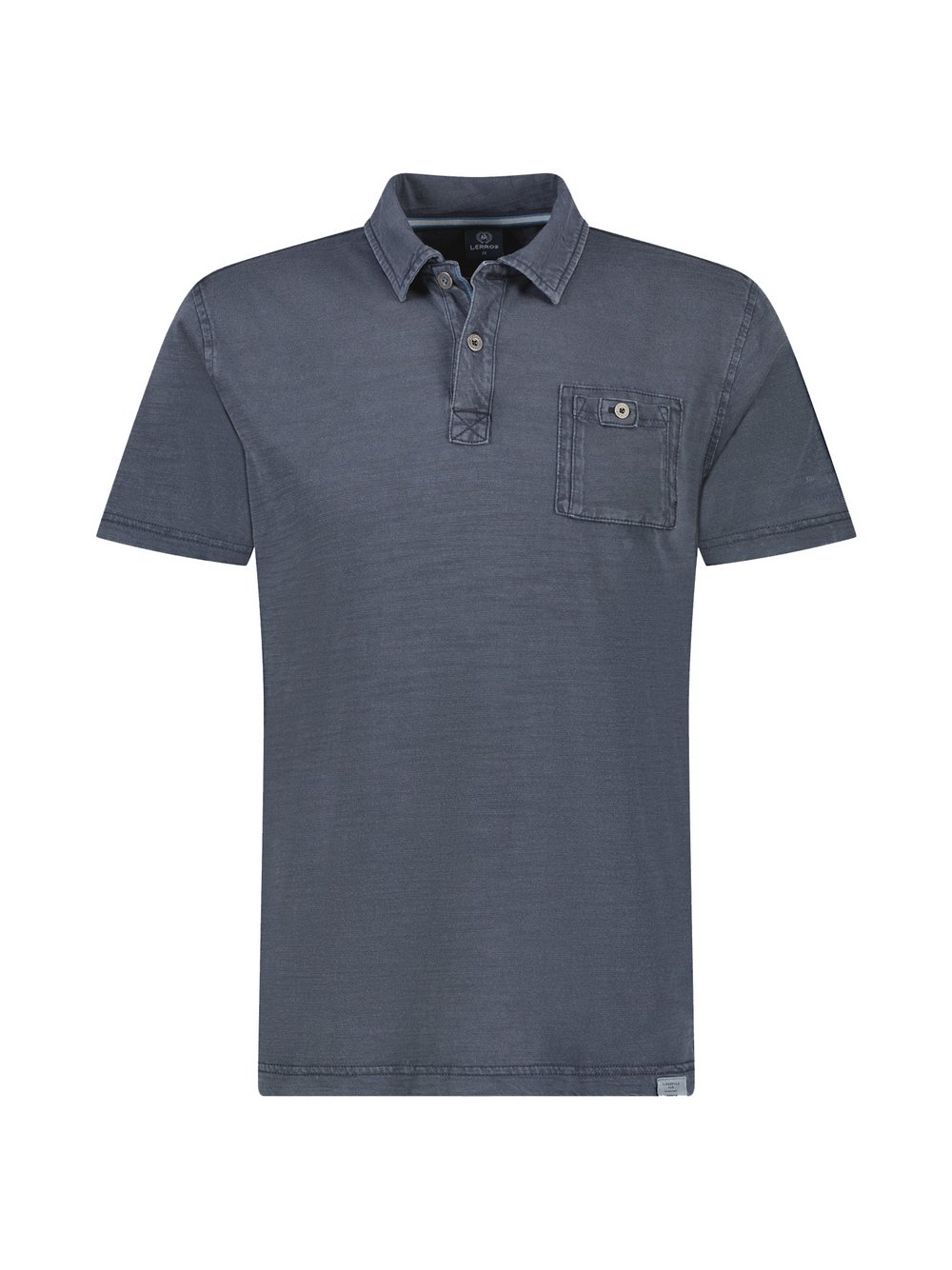 LERROS Poloshirt Herren Baumwolle blau, S