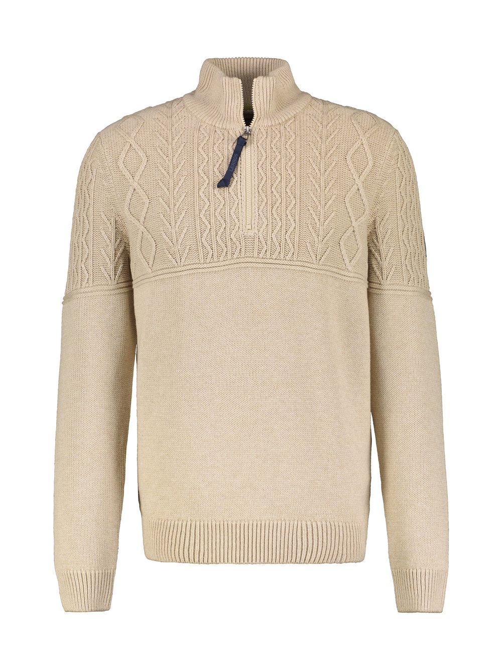 Thumbnail - LERROS Strickpullover Herren Baumwolle beige, 6XL