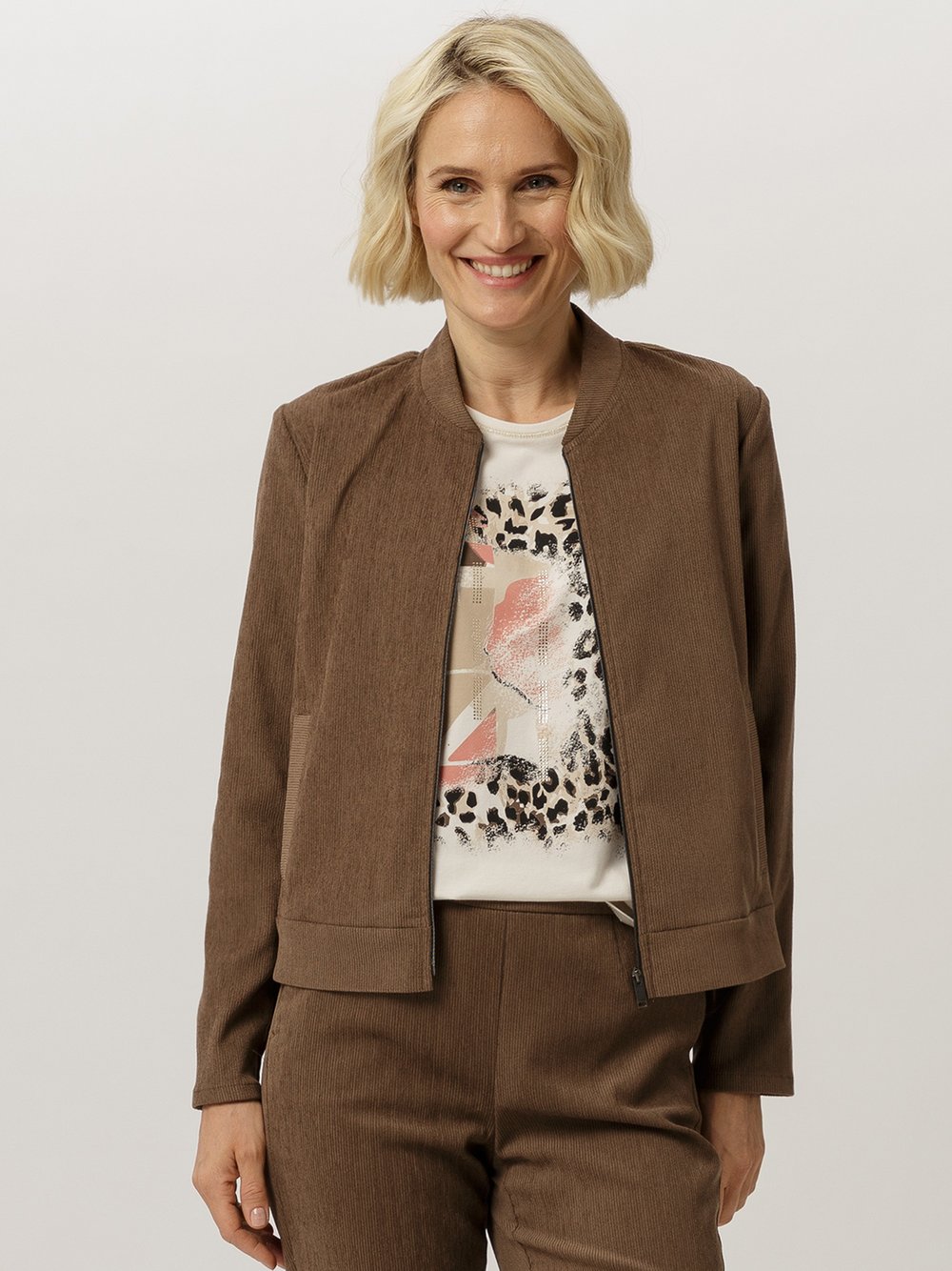 Frank Walder Blousonjacke Damen braun, 50