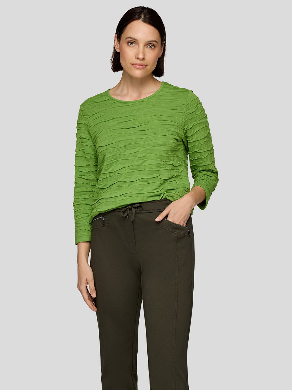 RABE T-Shirt Damen Viskose grün, 42