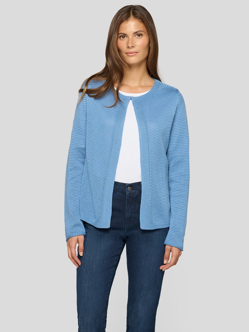 RABE Strickjacke Damen Baumwolle blau, 36