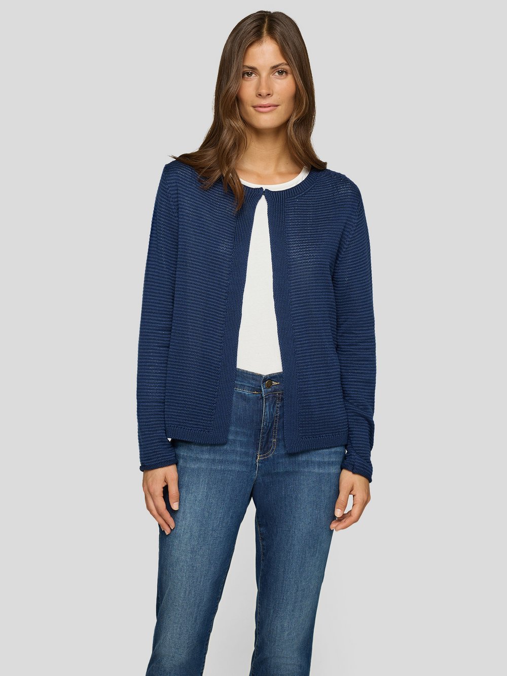 RABE Strickjacke Damen Baumwolle blau, 50