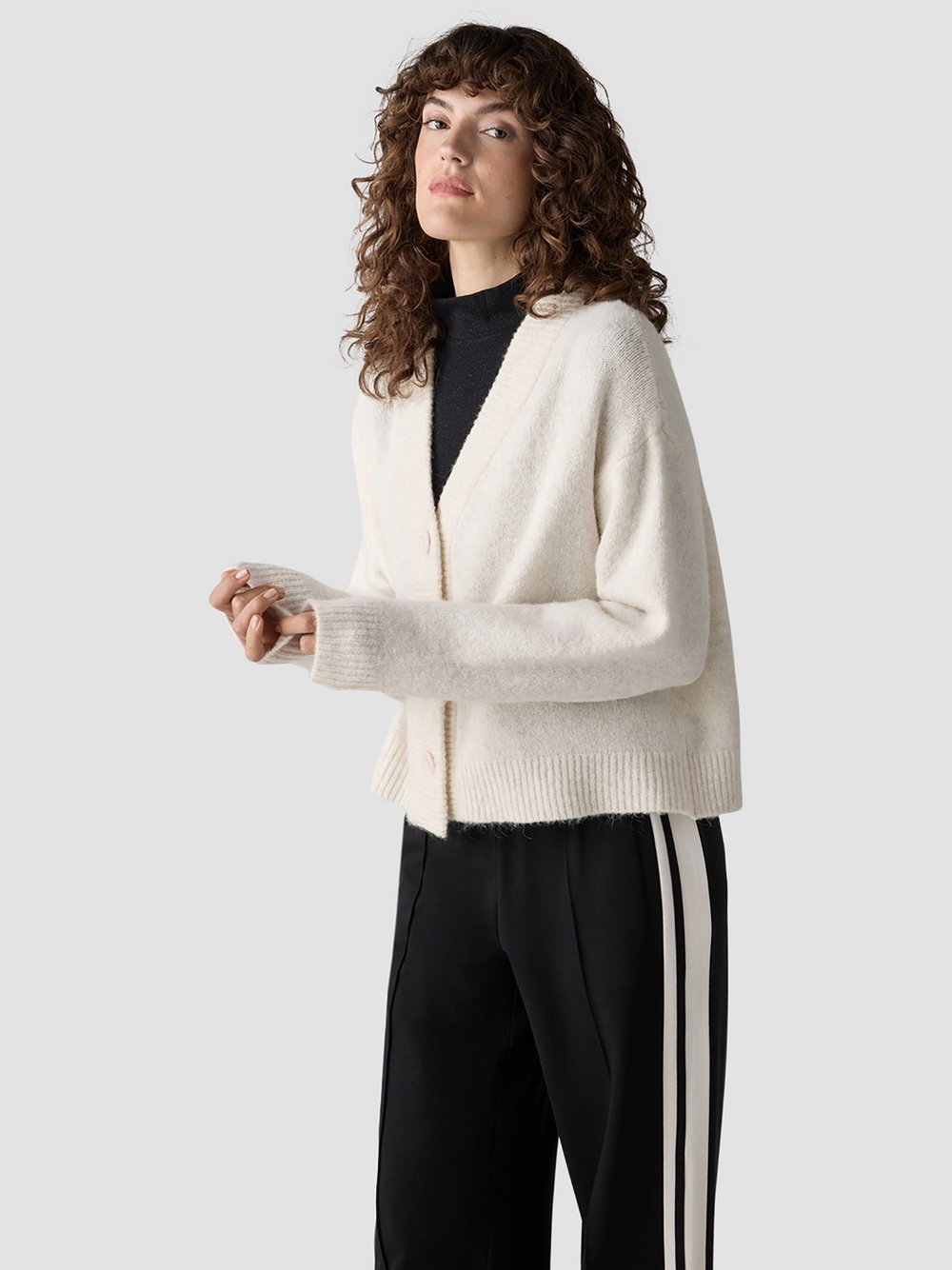 LCMT Strickjacke Damen Polyamid beige, 36