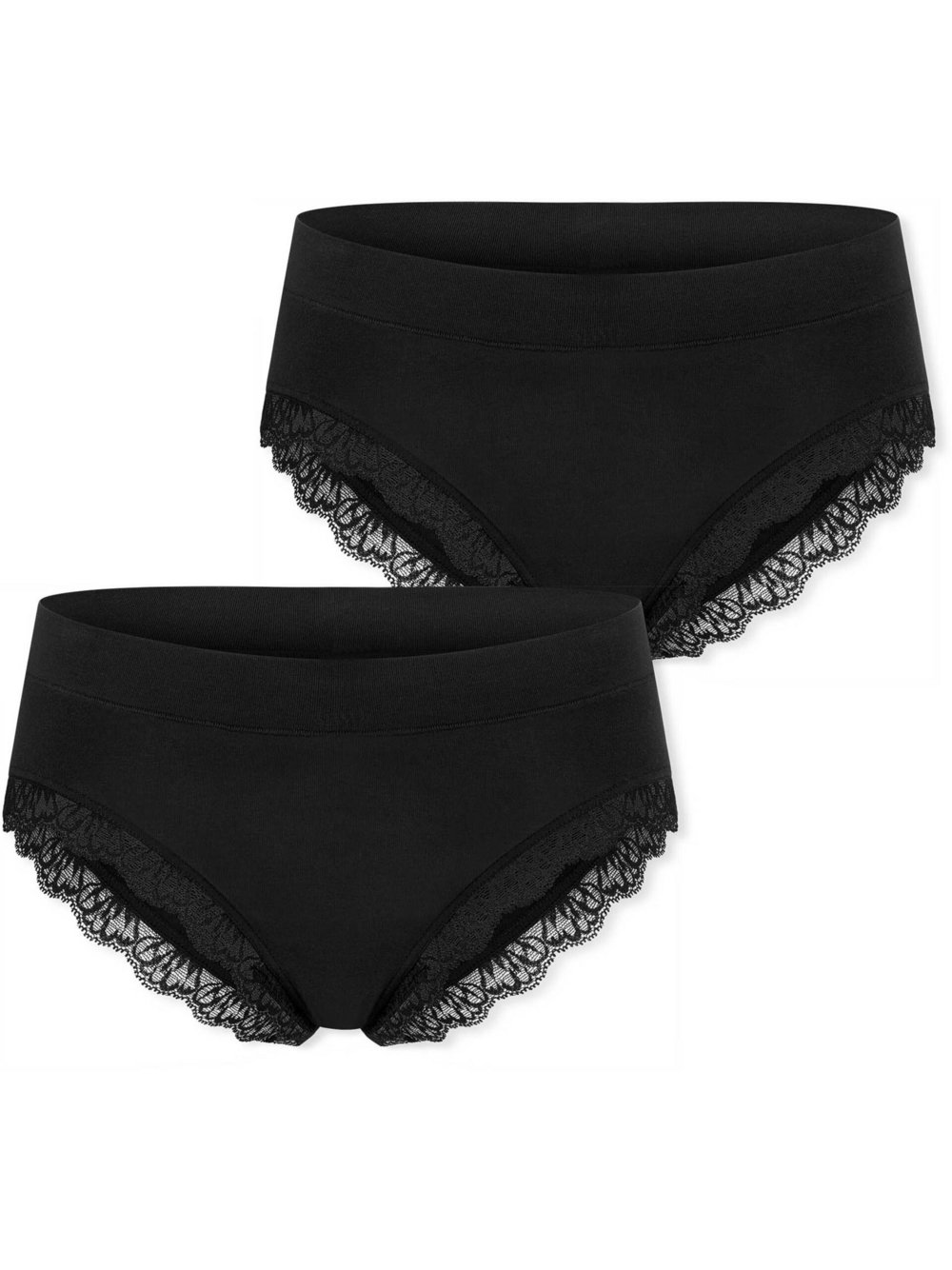 Schiesser Brasilslip  Damen Jersey schwarz, 40