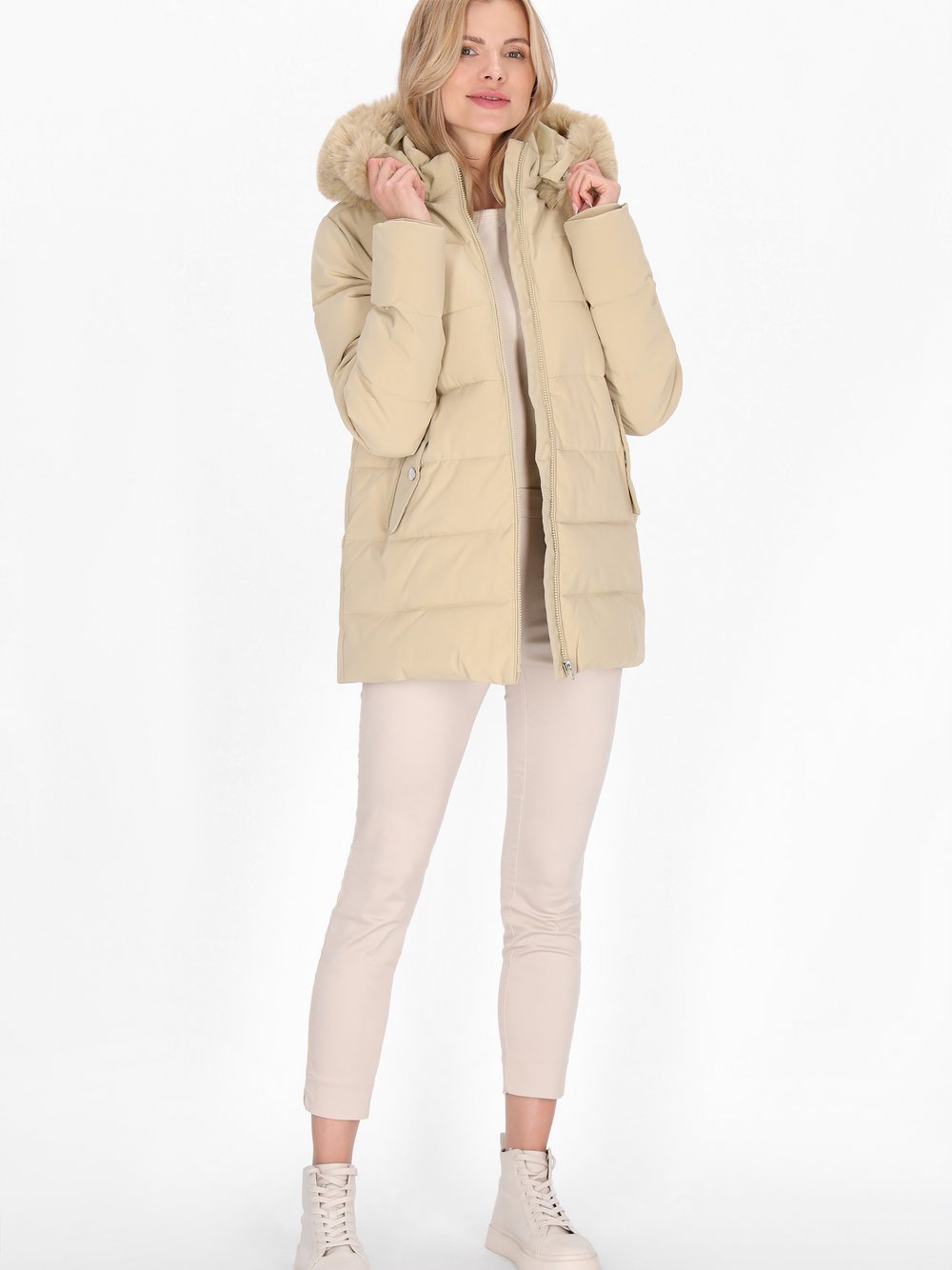 Usha Mantel Damen beige, XXL