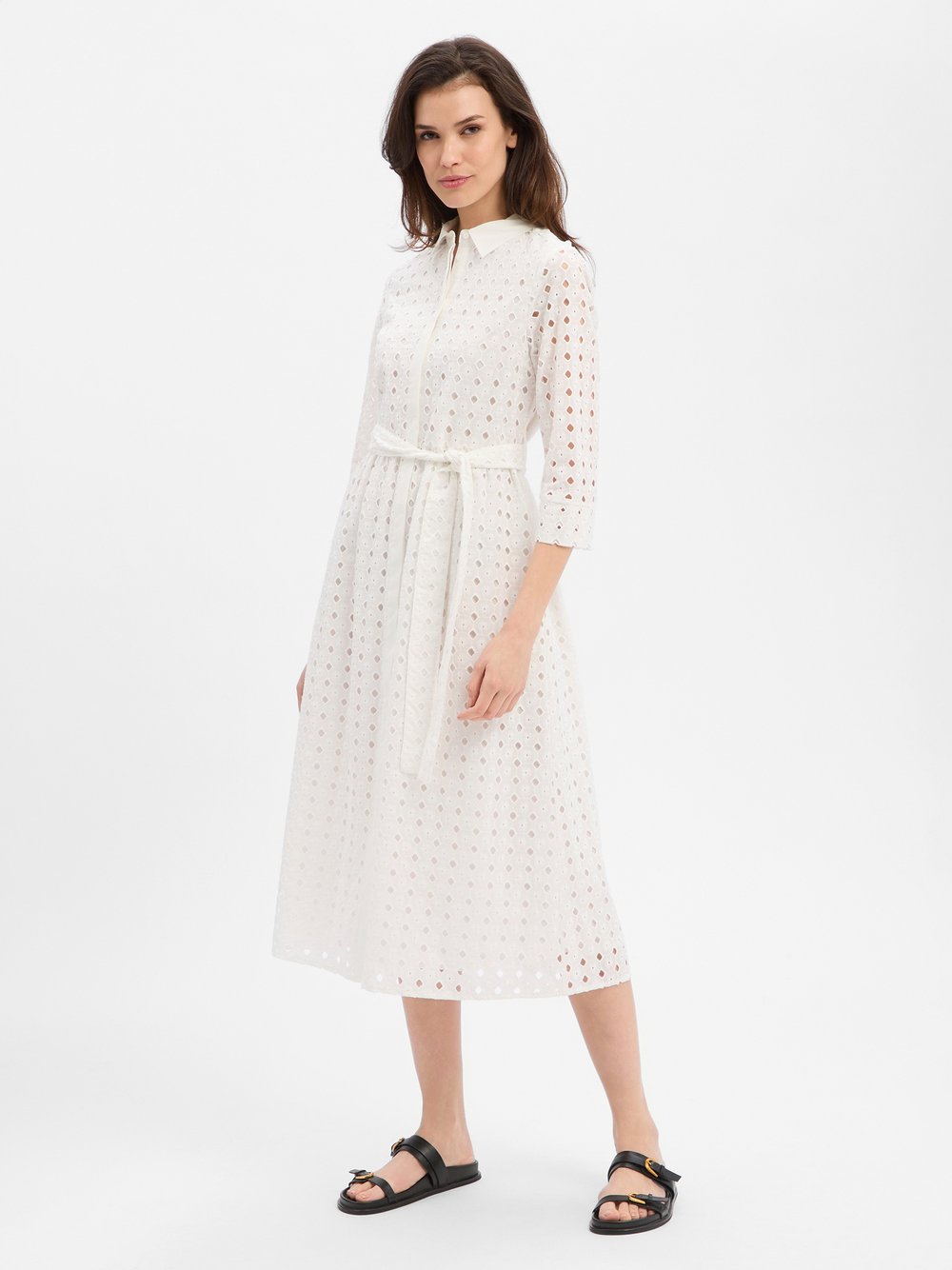 Marie Lund Sommerkleid Damen Baumwolle (100%) weiß, 40