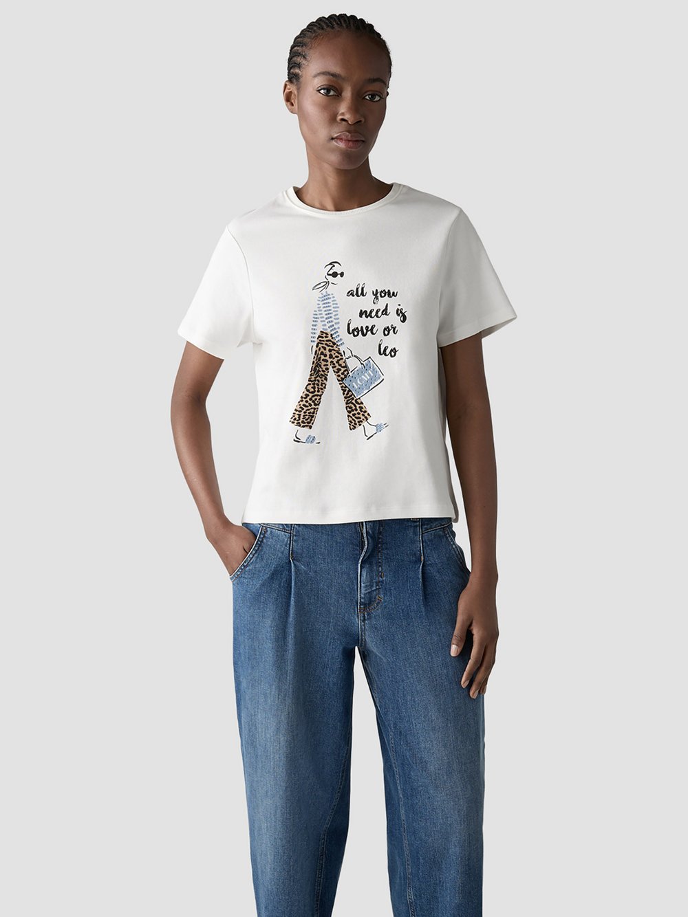 Thumbnail - LCMT T-Shirt Damen Baumwolle beige, 46