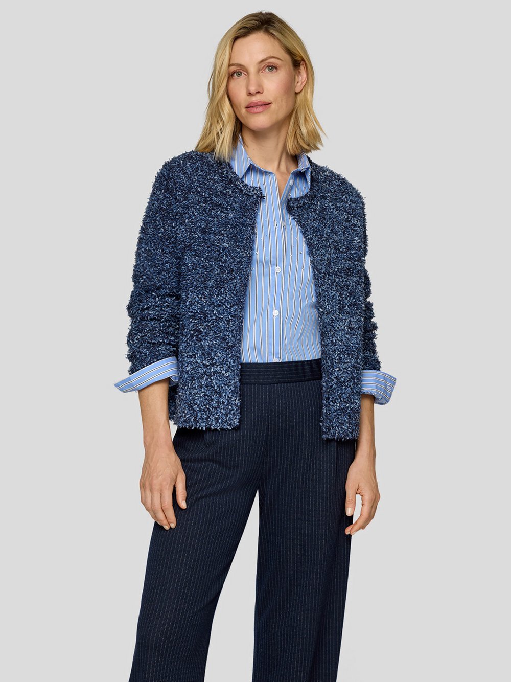 RABE Strickjacke Damen Polyamid blau, 44