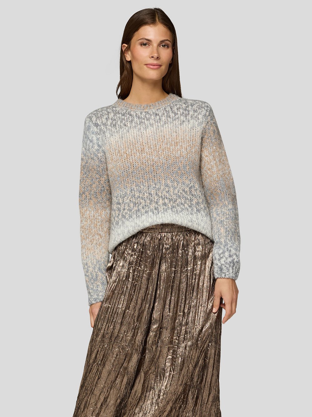 RABE Pullover Damen Polyamid grau gestreift, 36