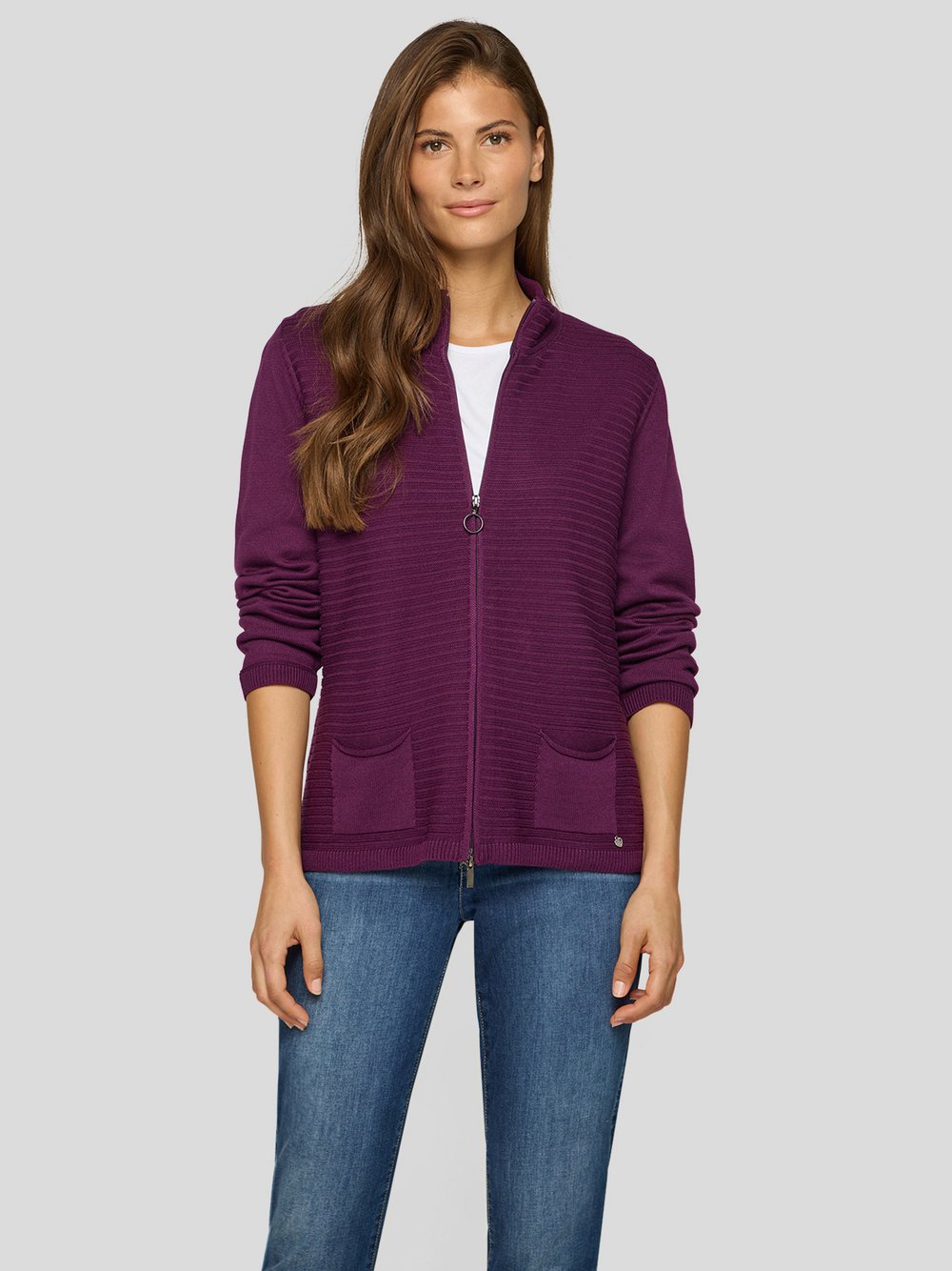 RABE Strickjacke Damen Baumwolle lila, 38