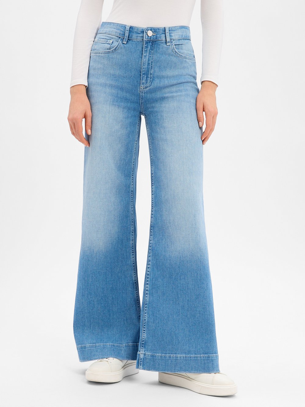 Rich & Royal Wide Leg Jeans Damen blau, 27-32