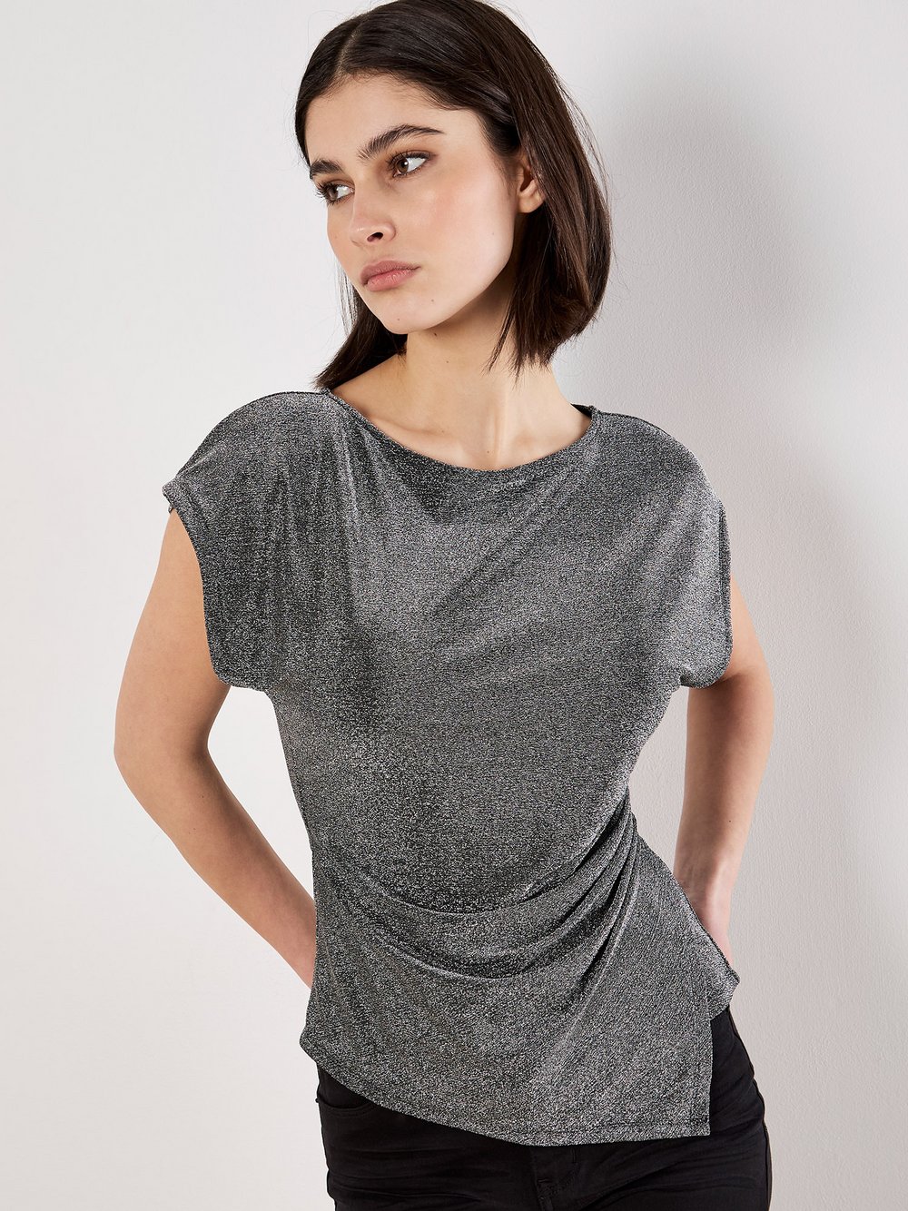 Thumbnail - Apricot Bluse Damen silber, 32