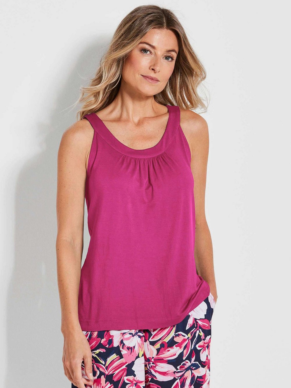 Goldner Shirttop Damen Viskose pink, 38