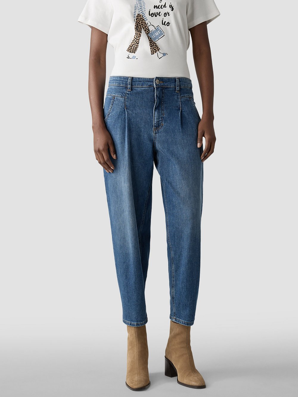 LCMT Hose Damen Baumwolle blau, 42