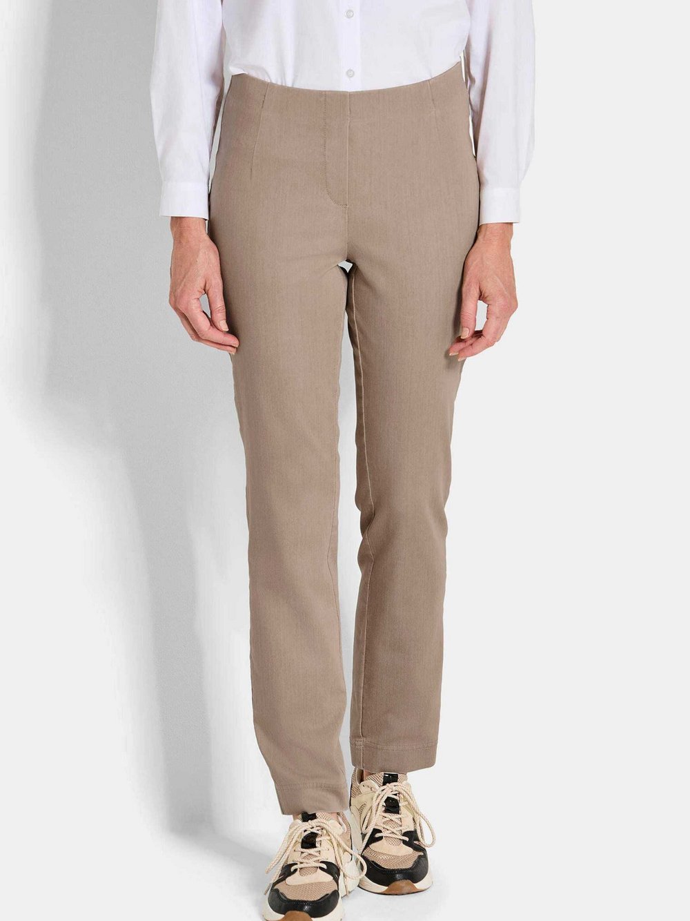 Goldner Bengalinjeans Damen Baumwolle braun, 40