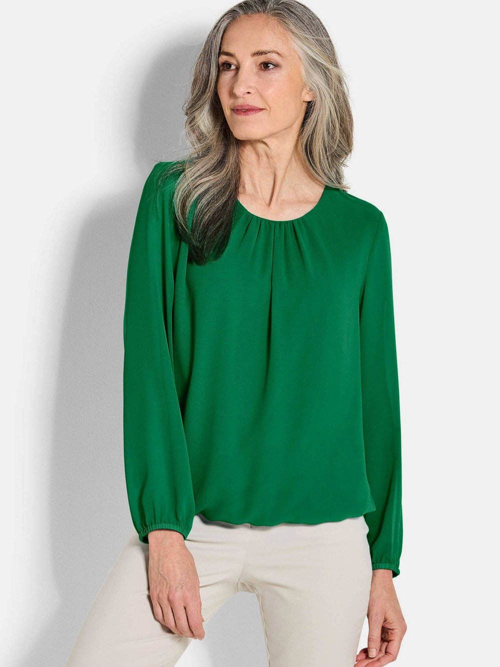 Goldner Bluse Damen grün, 38