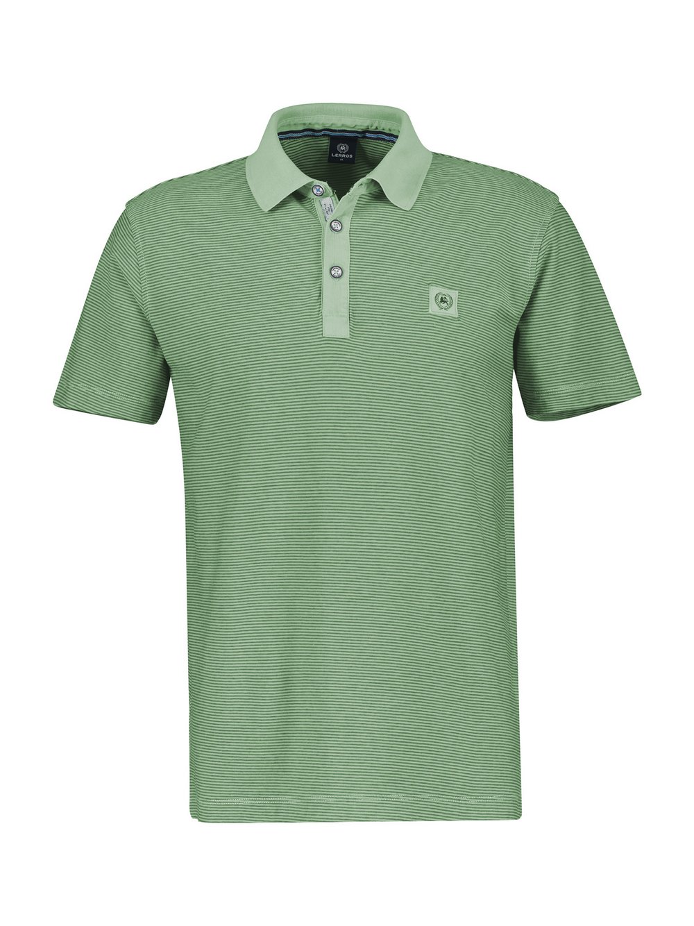 LERROS Poloshirt Herren Baumwolle grün gestreift, 6XL
