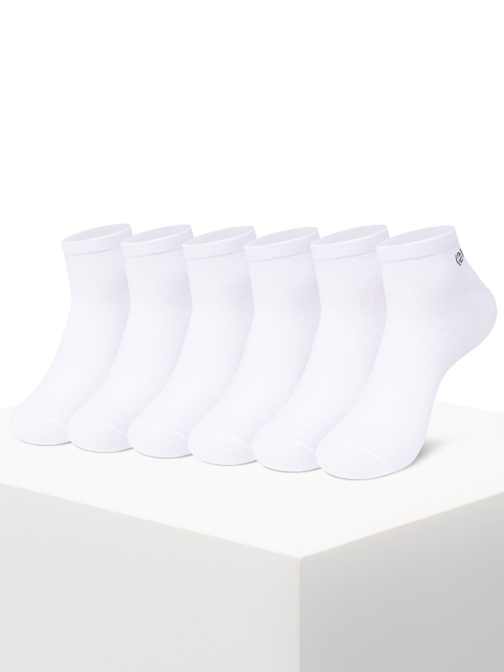 Indicode Socken 6 Paar Herren Baumwolle weiß, 39-42