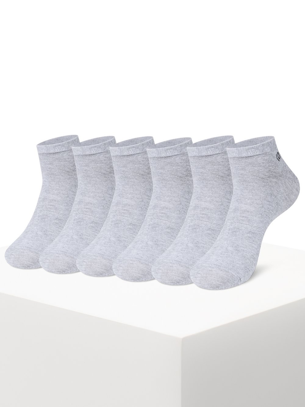 Indicode Socken 6 Paar Herren Baumwolle grau, 43-46