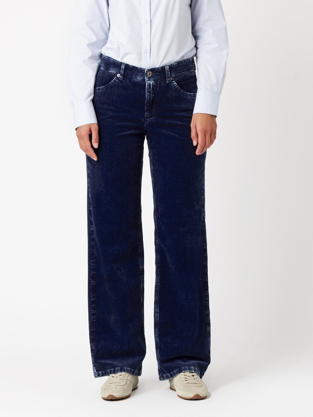 Thumbnail - TONI Hose Damen Baumwolle blau, 50