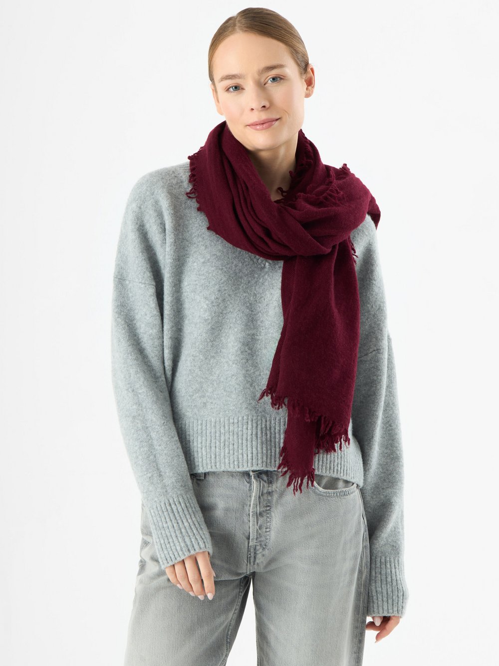 Codello Schal Damen Wolle rot, ONE SIZE