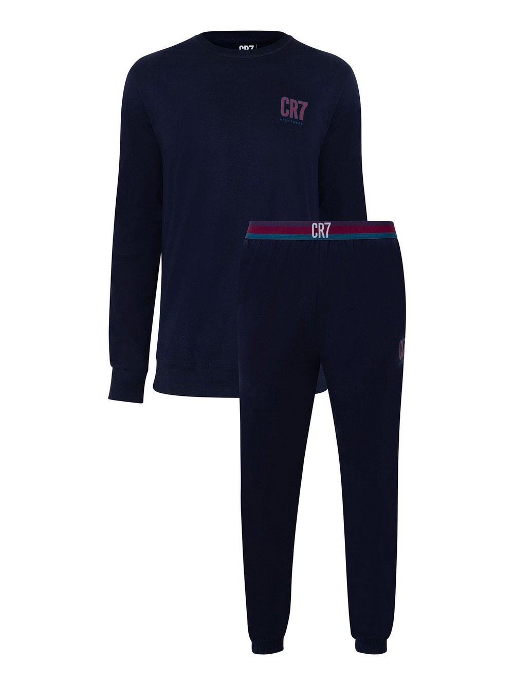 CR7 Pyjama  Herren Baumwolle blau, M