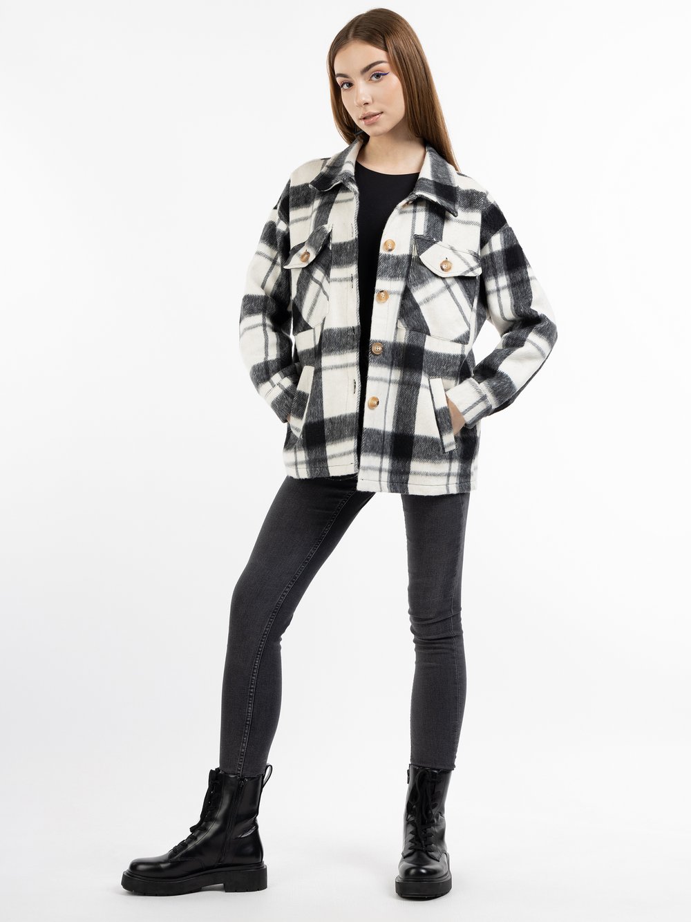 Thumbnail - MyMo Hemd Damen Baumwolle mehrfarbig kariert, XL