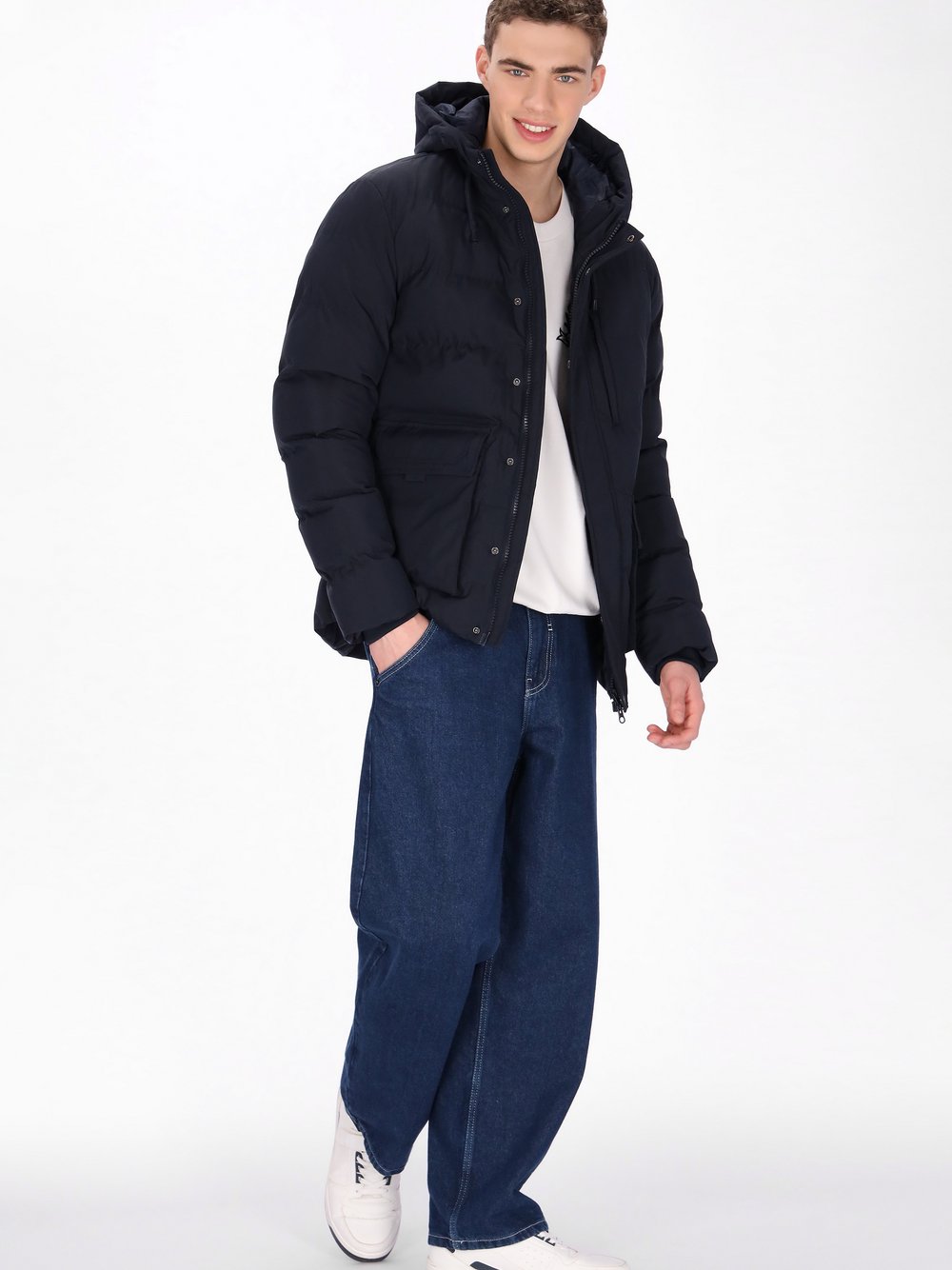 Mo Jacke Herren blau, S