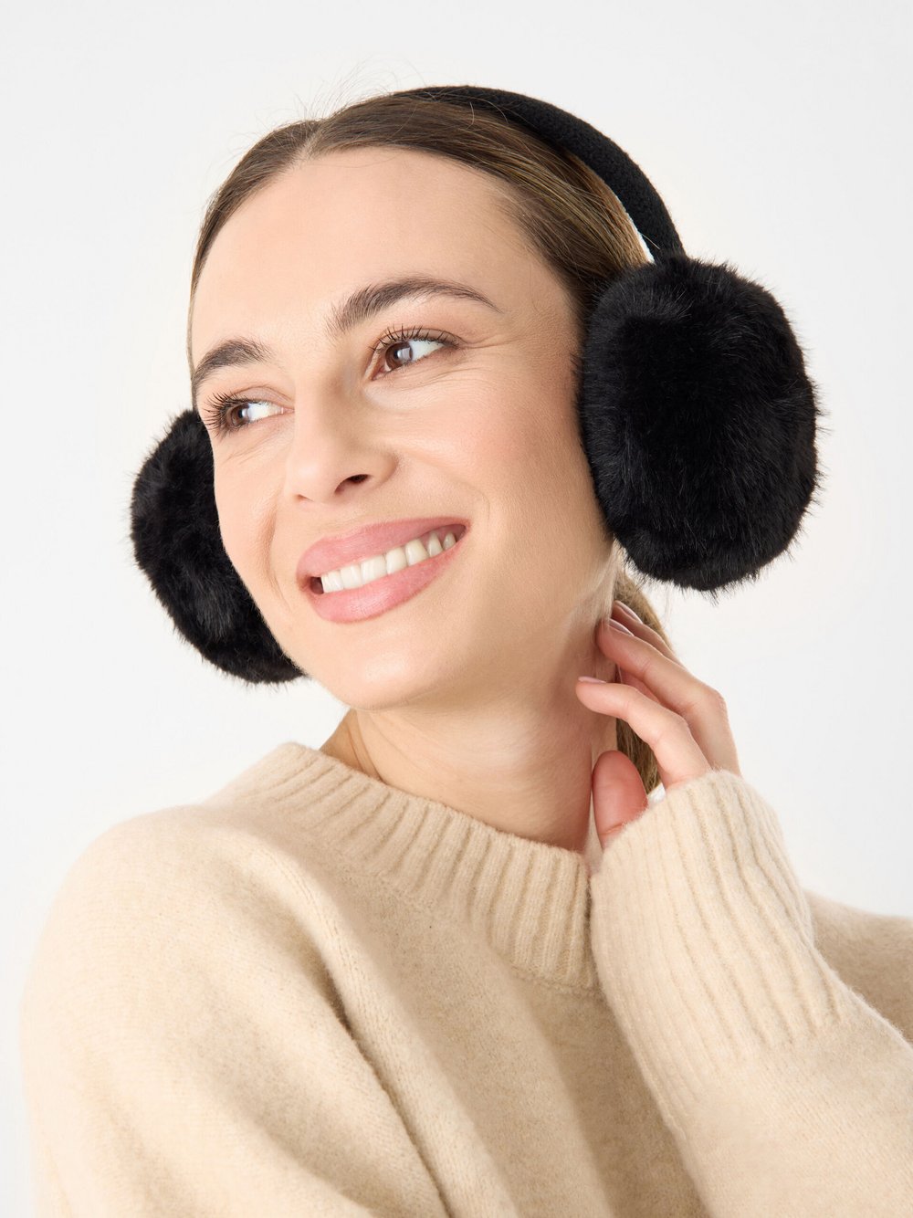 Thumbnail - Codello Ohrenwärmer Damen schwarz, ONE SIZE