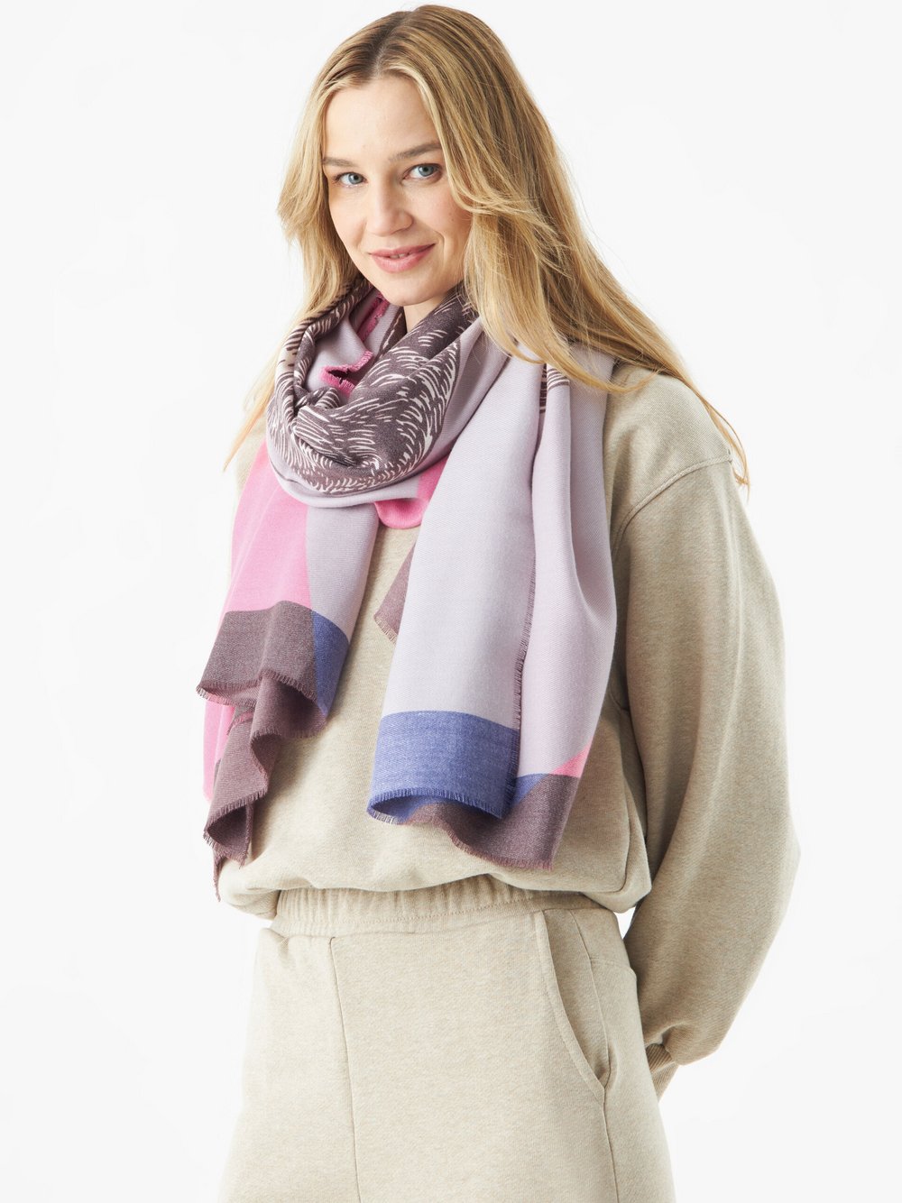 Codello Schal Damen mehrfarbig bedruckt, ONE SIZE