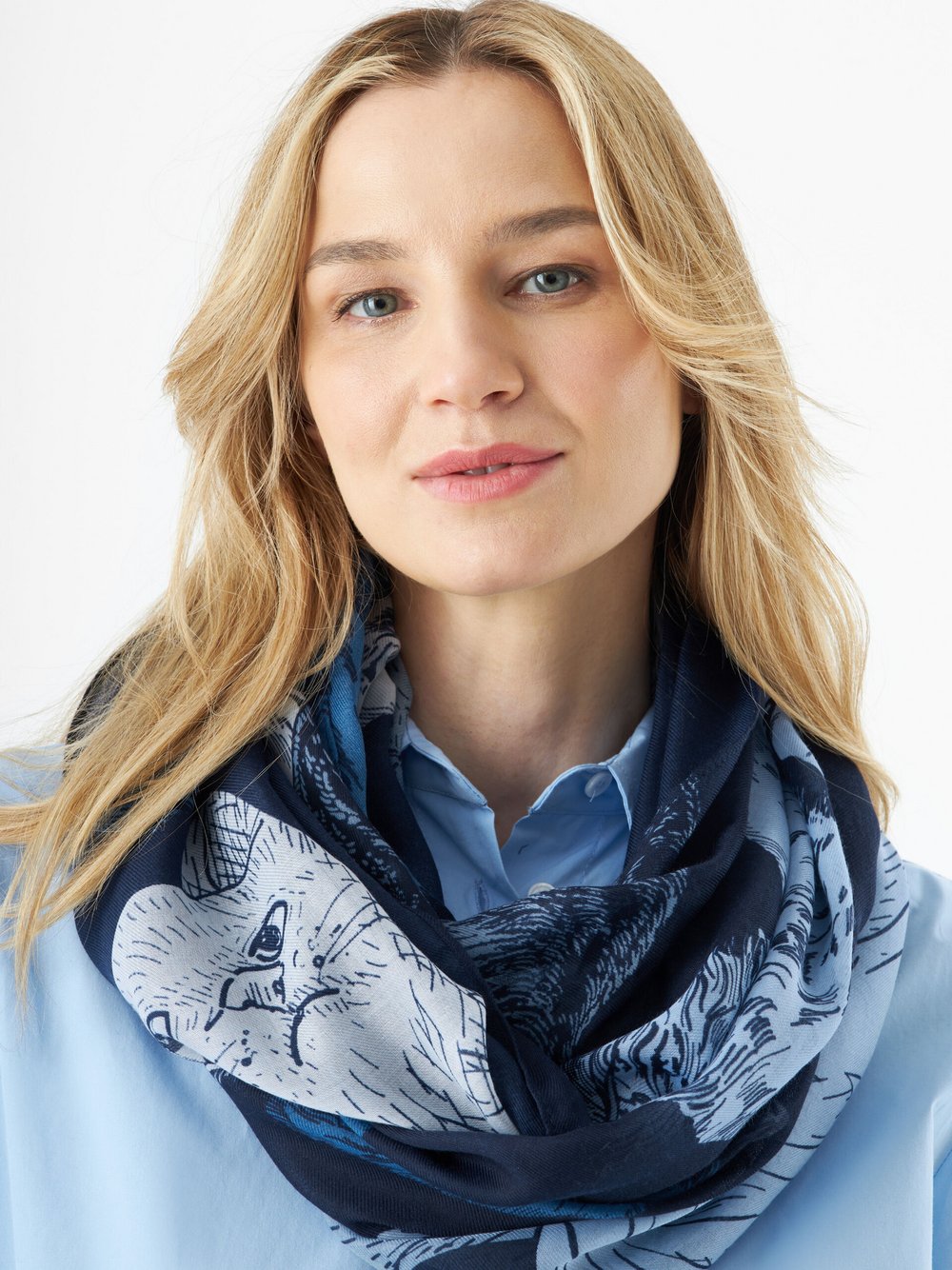 Codello Loop Damen blau bedruckt, ONE SIZE