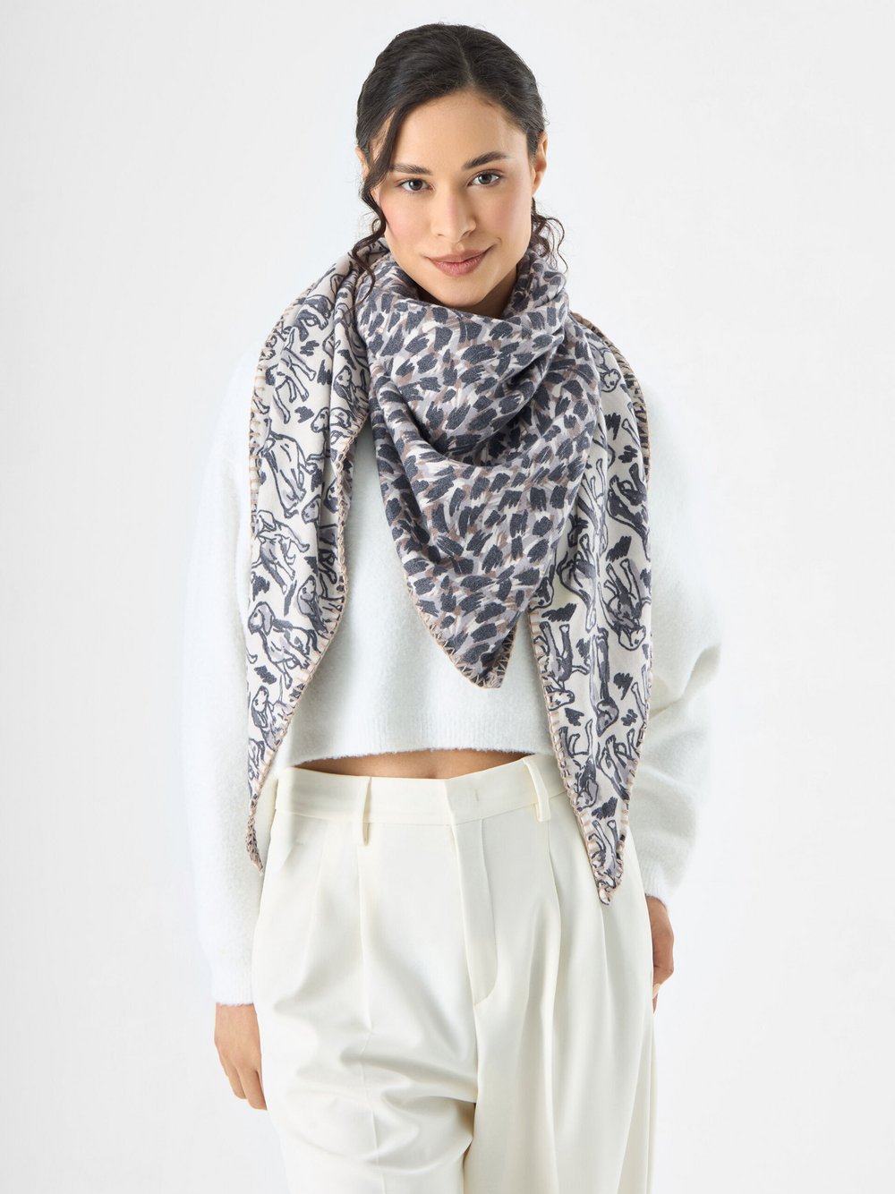 Codello Schal Damen mehrfarbig bedruckt, ONE SIZE