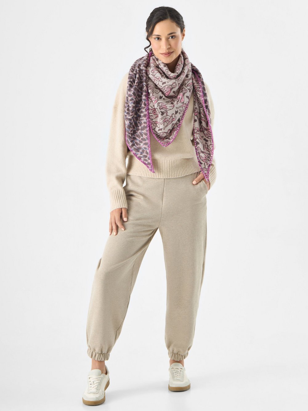 Codello Schal Damen mehrfarbig bedruckt, ONE SIZE