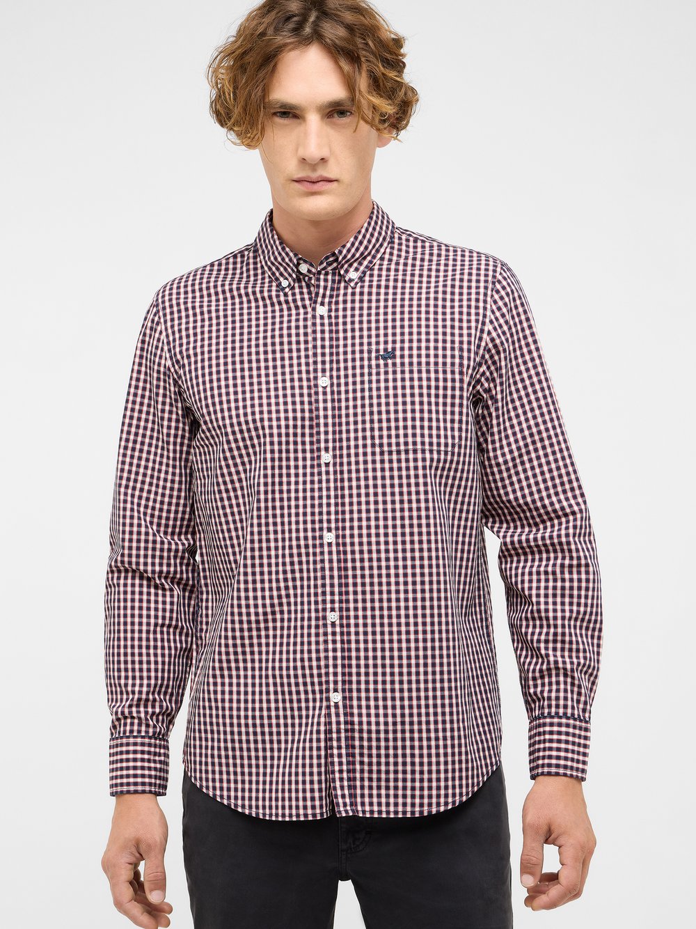 Mustang Hemd Herren Regular Fit Baumwolle mehrfarbig, XXL