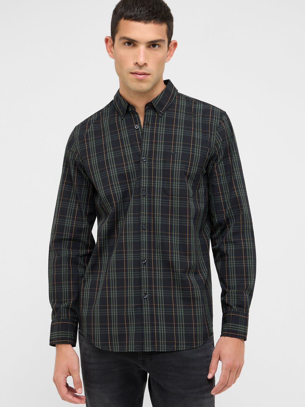 Mustang Hemd Herren Regular Fit Baumwolle mehrfarbig, S