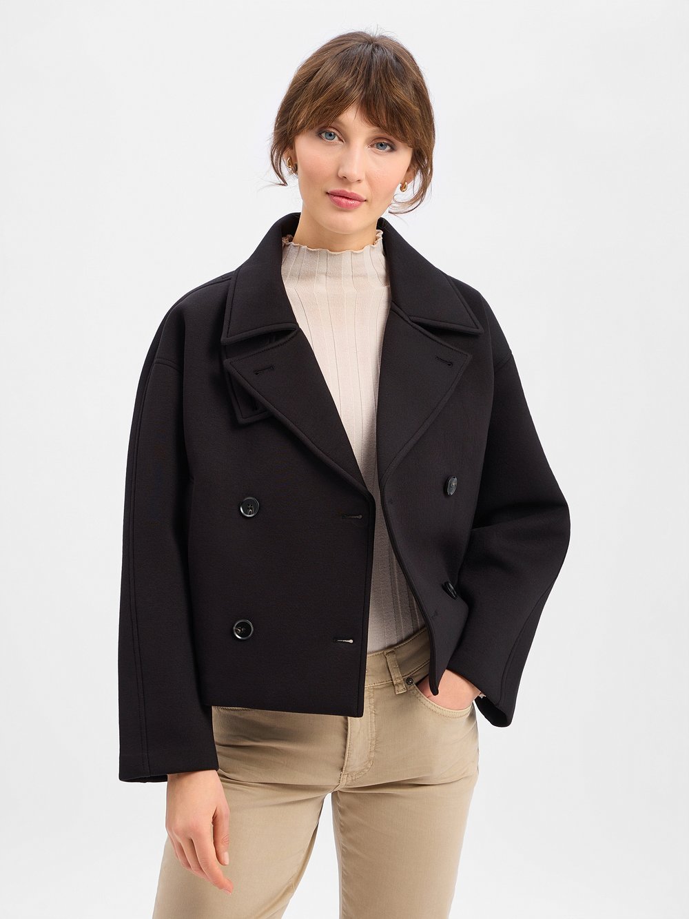 Someday Trenchjacke Damen schwarz, 40