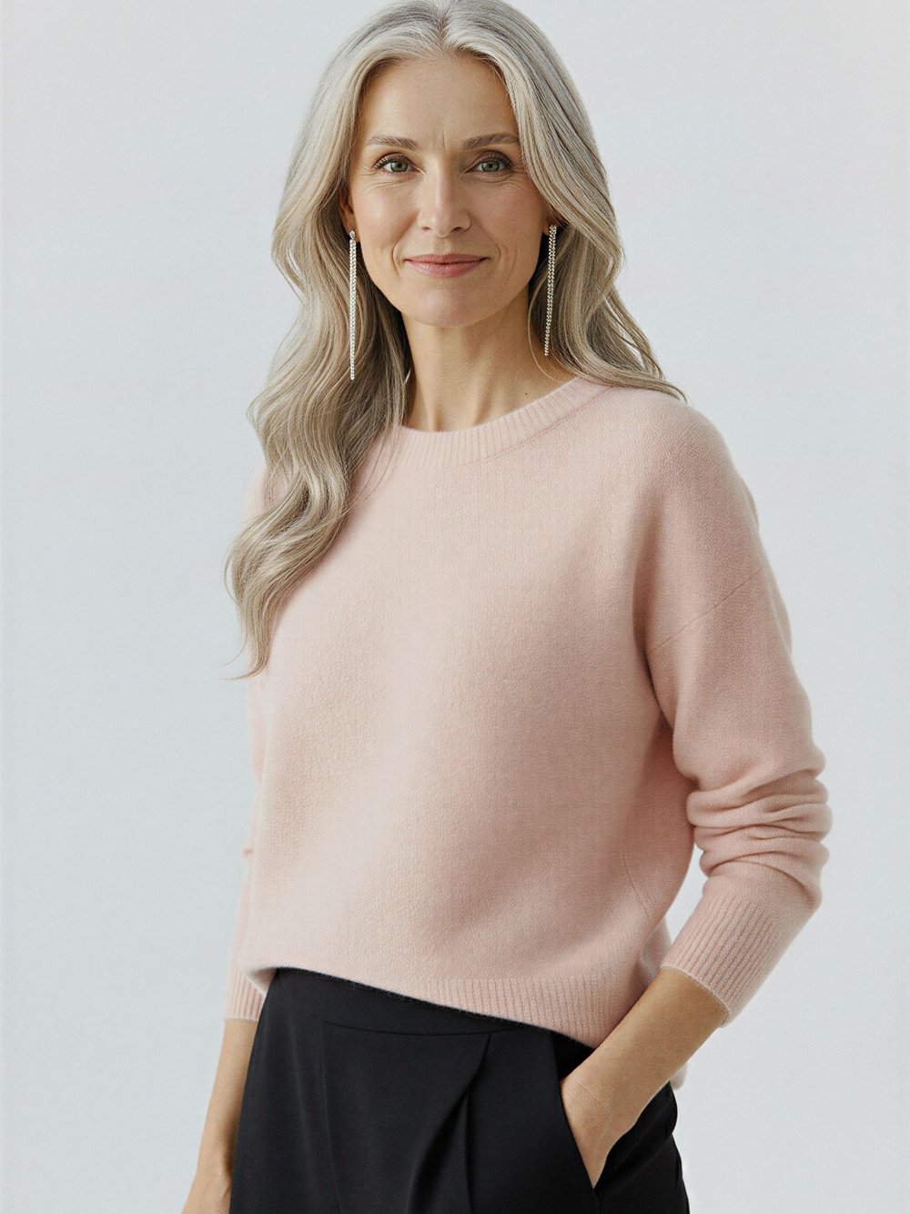 Thumbnail - Oui Pullover Damen Polyamid pink, 40