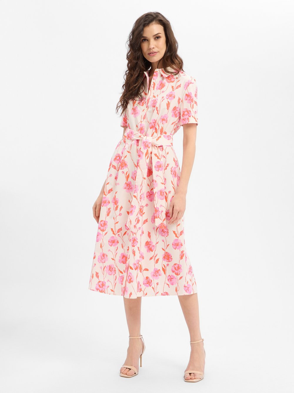 Marie Lund Kleid Damen Baumwolle (100%) mehrfarbig gemustert, 38