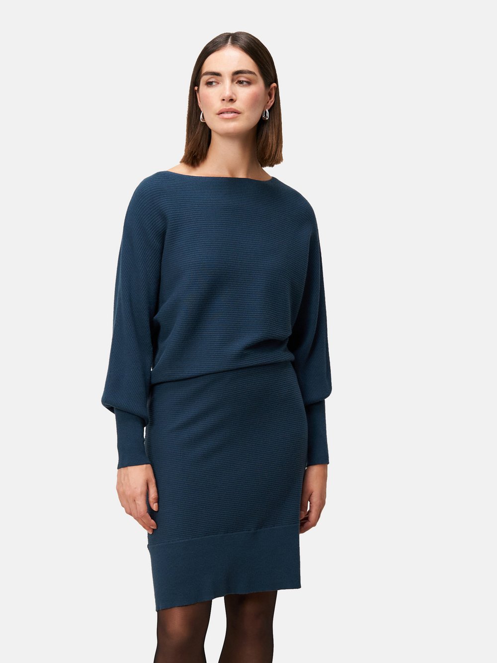 zero Strickkleid Damen Viskose blau, 44