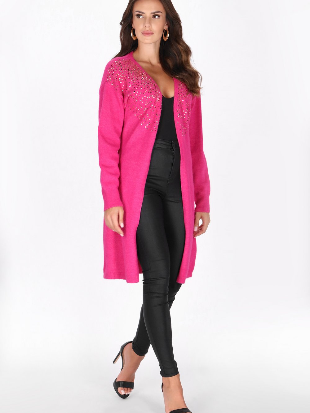 Faina Strickjacke Damen rosa, M/L