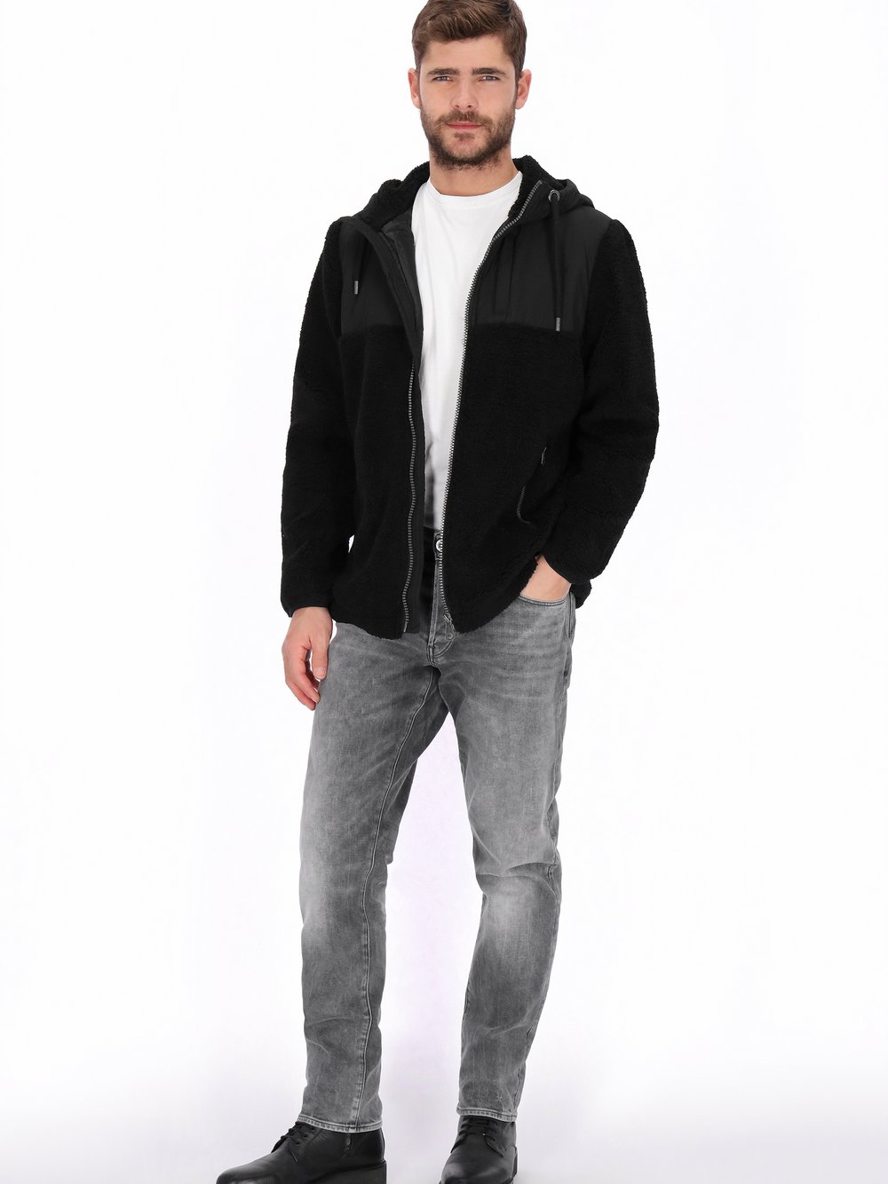 Dreimaster Jacke Herren schwarz, XXL